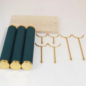 Detachable GEEEN LEATHER Watch Holder Bracelet Display Rack with Wooden …